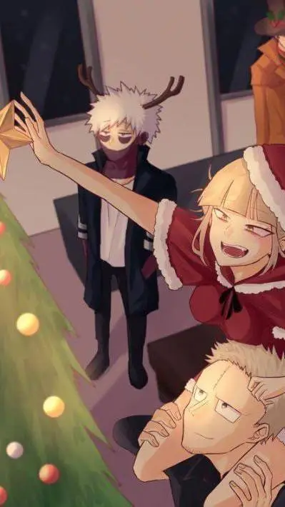 ai character: LOV Christmas 🎄 background