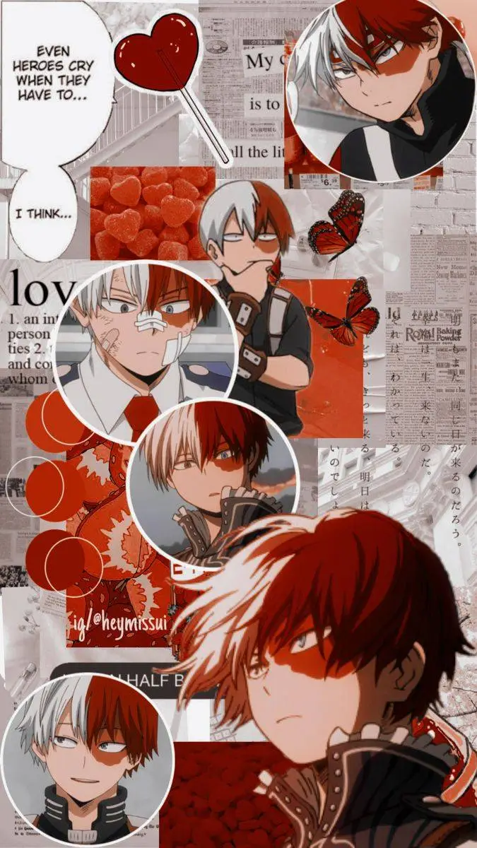 ai character: todoroki snaps background