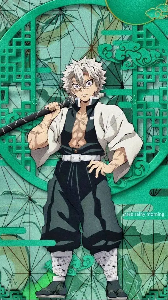 ai character: Sanemi - Halloween background