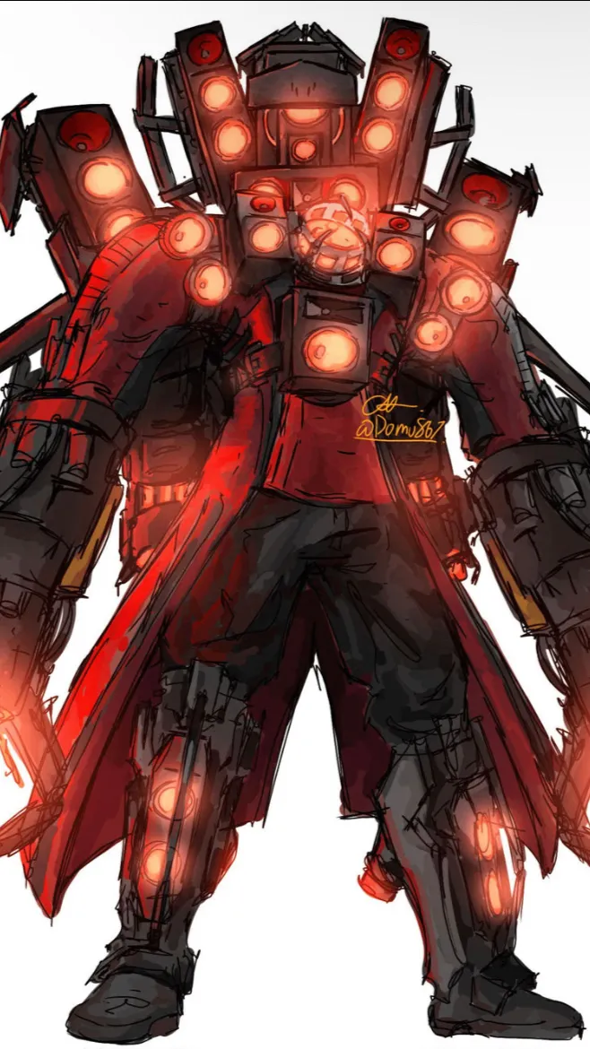 ai character: Titan speakerman background