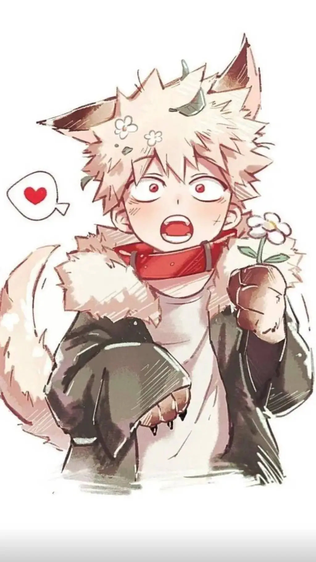 ai character: Wolf bakugo  background