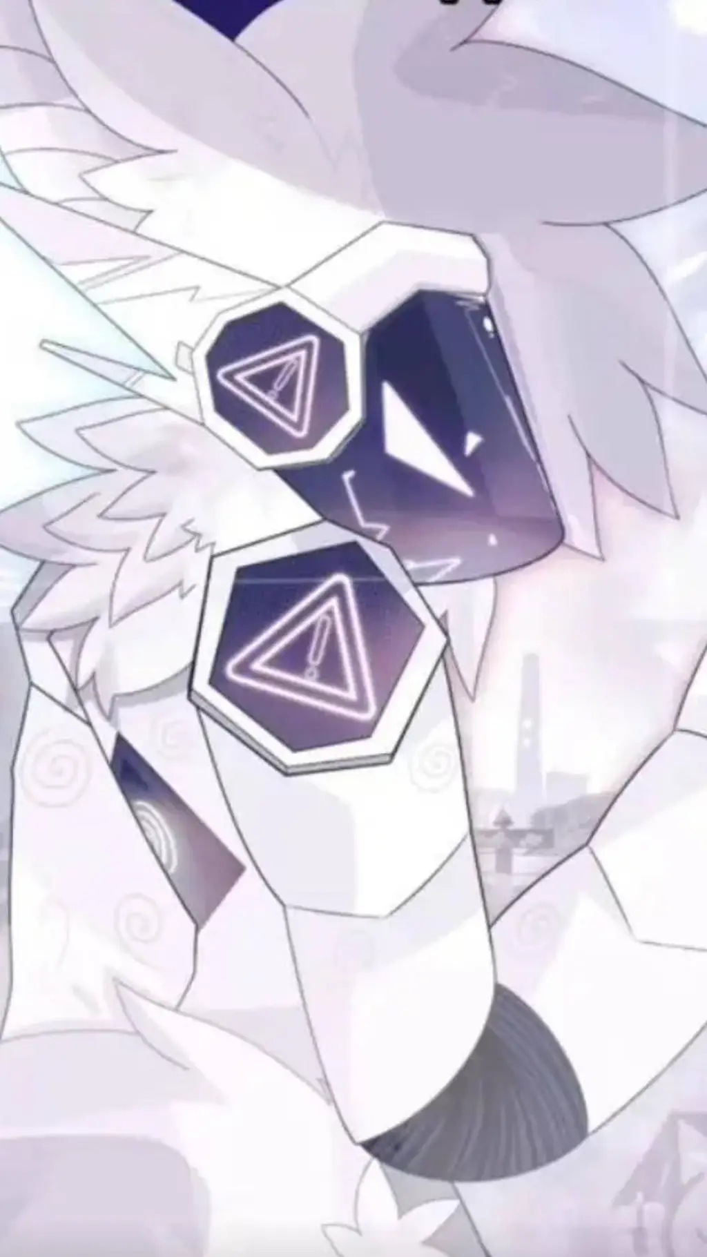 ai character: Asher (protogen)  background