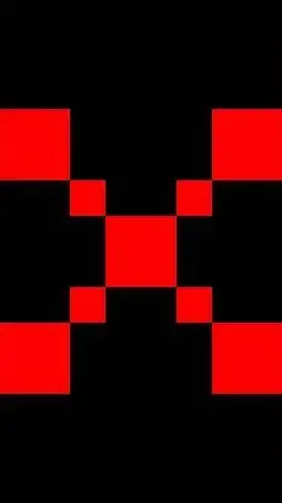 ai character: red x background