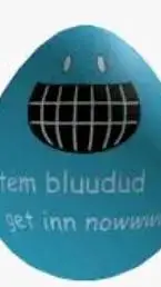 ai character: bluuudud huevo 🥚 background
