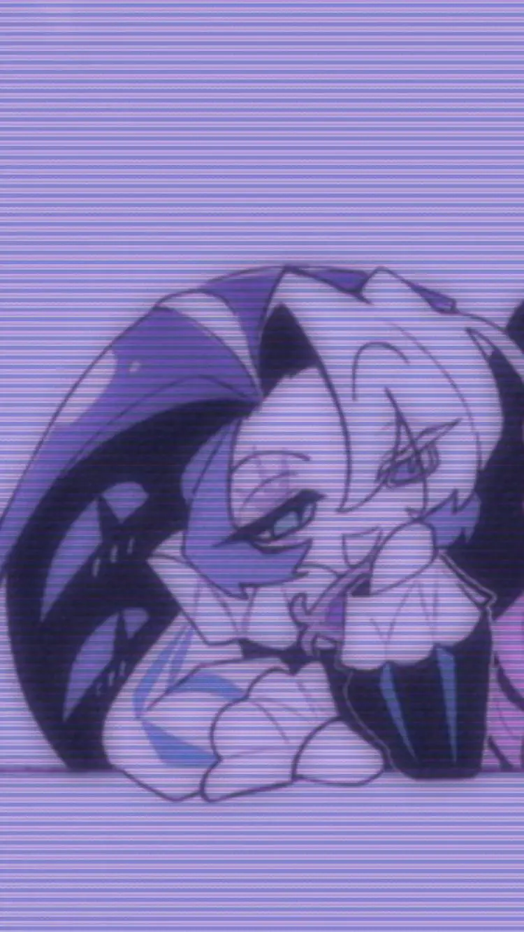 ai character: shadow milk cookie background