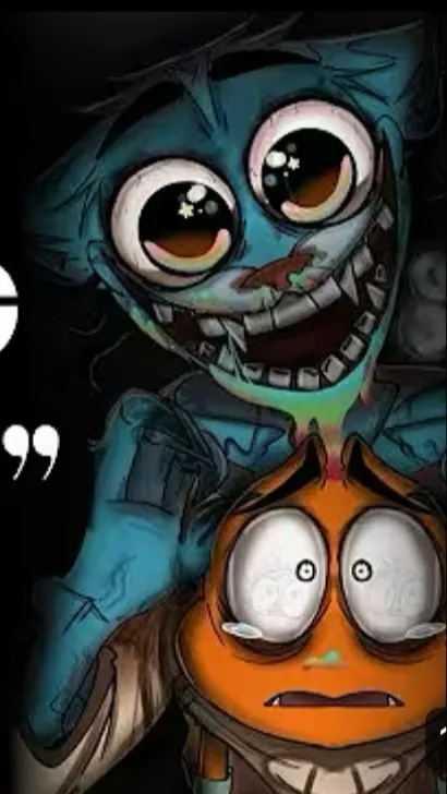 ai character: Gumball joy background