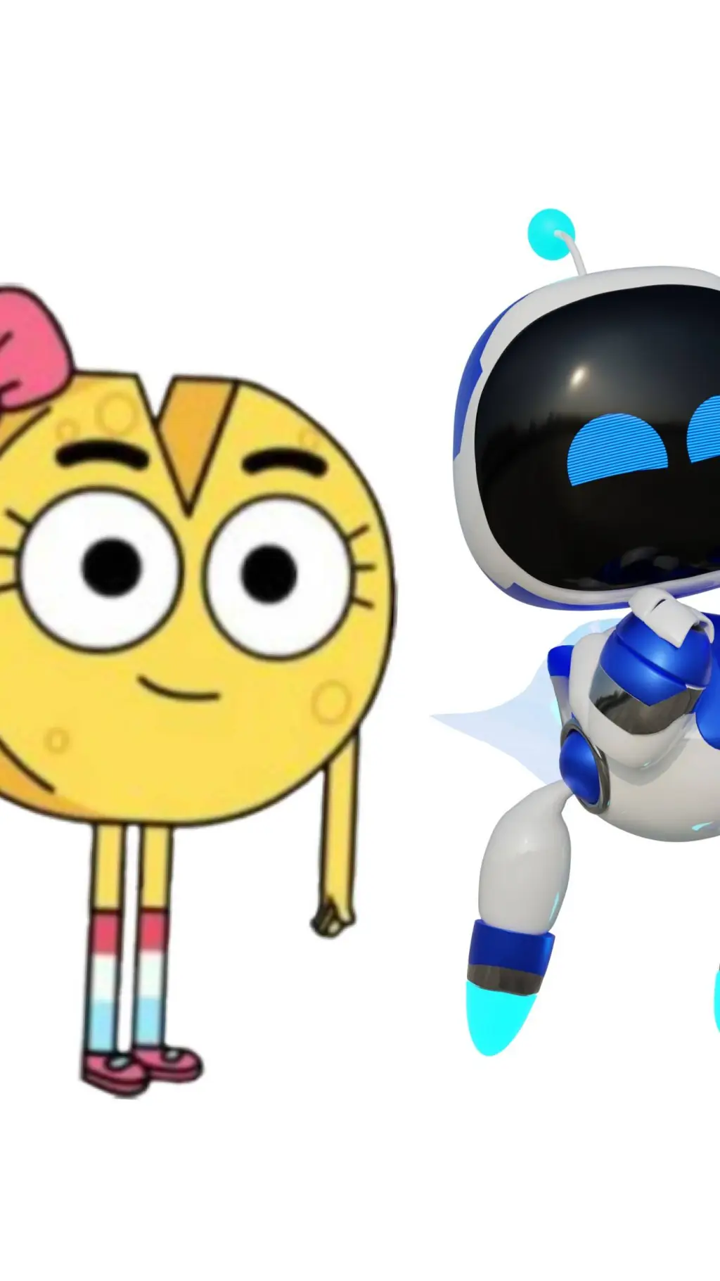 ai character: astro bots and che background