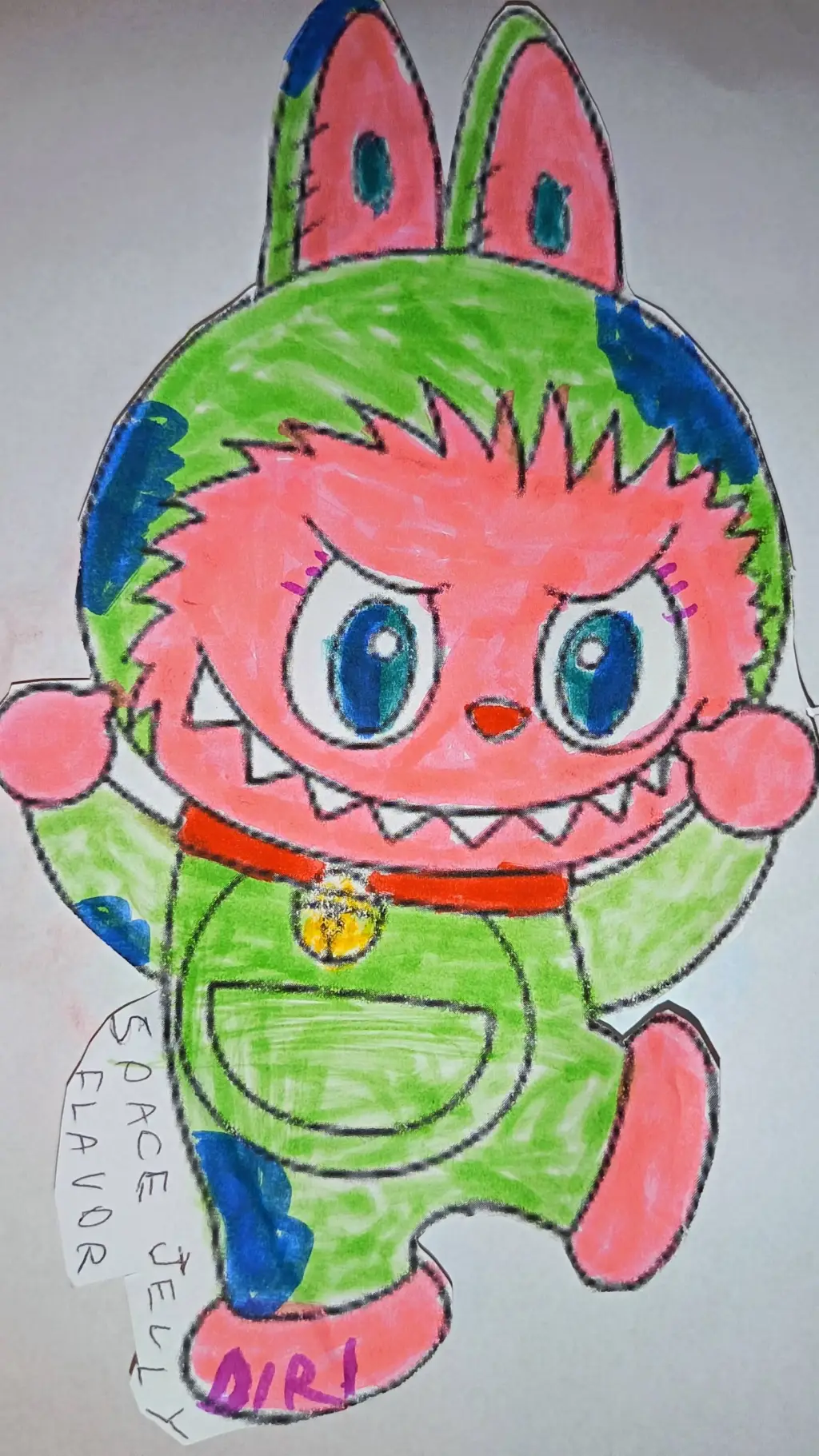 ai character: diri (labubu) background