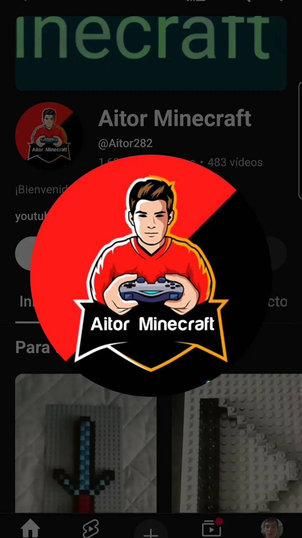 ai character: AITOR YOUTUBE  background