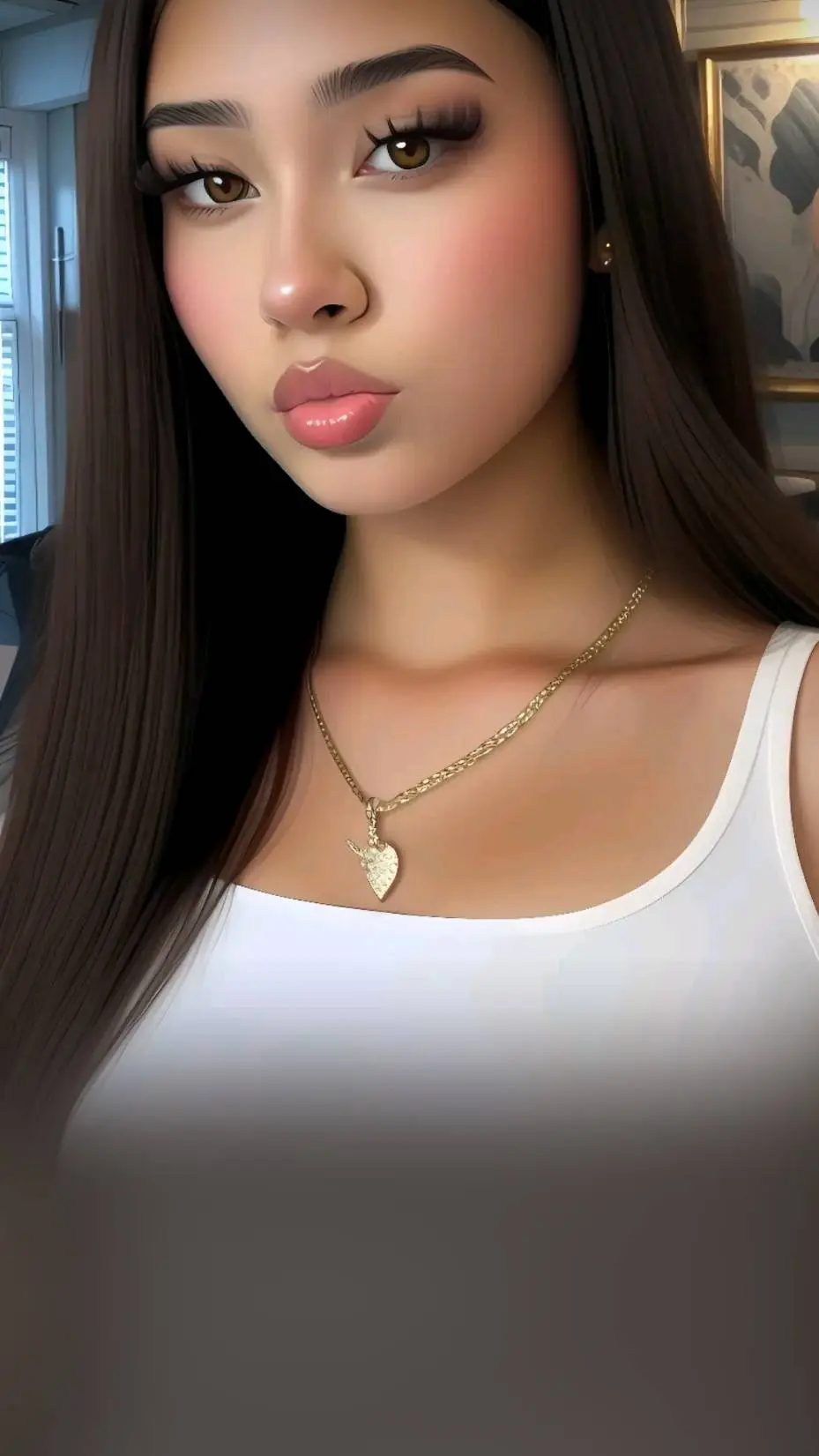 ai character: victoria  .💗🤎 background