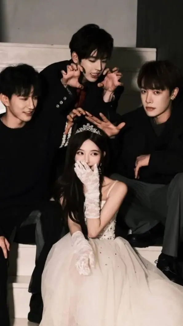 ai character: 3 ragazzi background