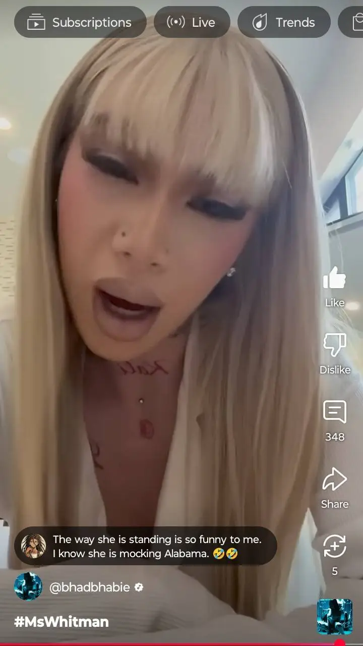ai character: Bhad bhabie background