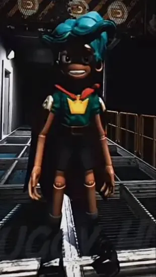 ai character: Rory redcape background