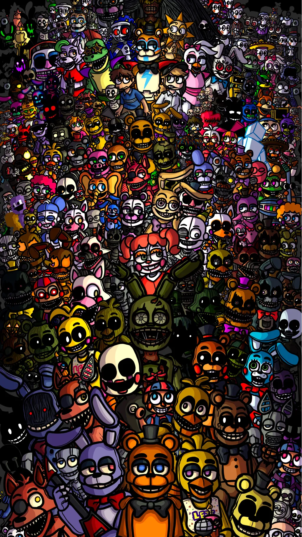 ai character: Fnaf infection background