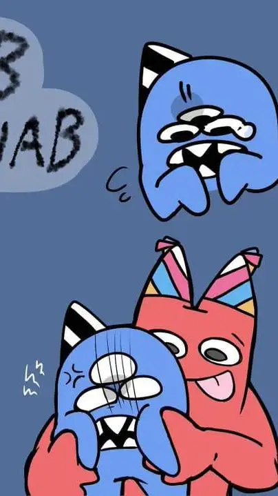 ai character: *ban ban x nabnab* background