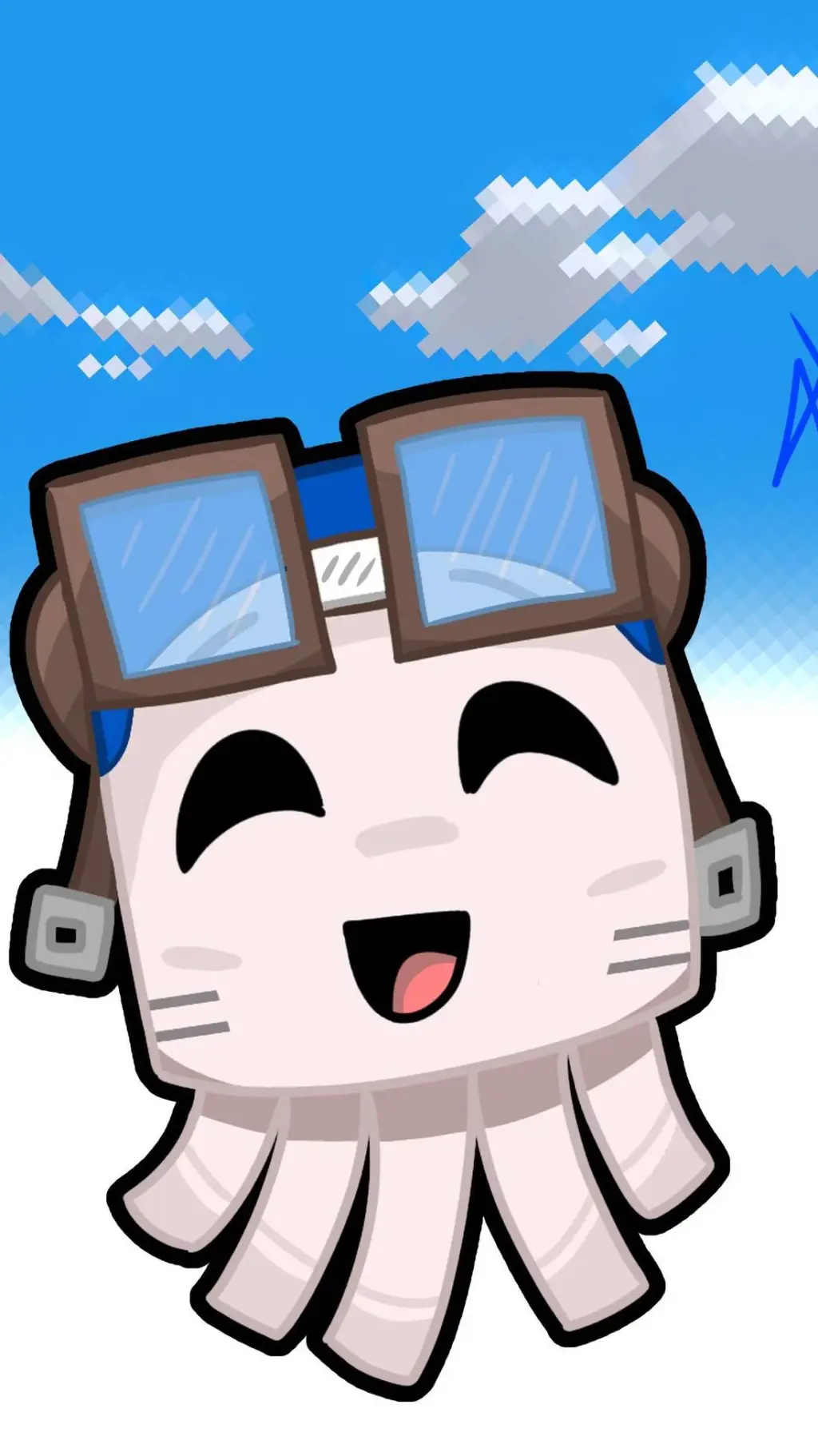 ai character: happy ghast background