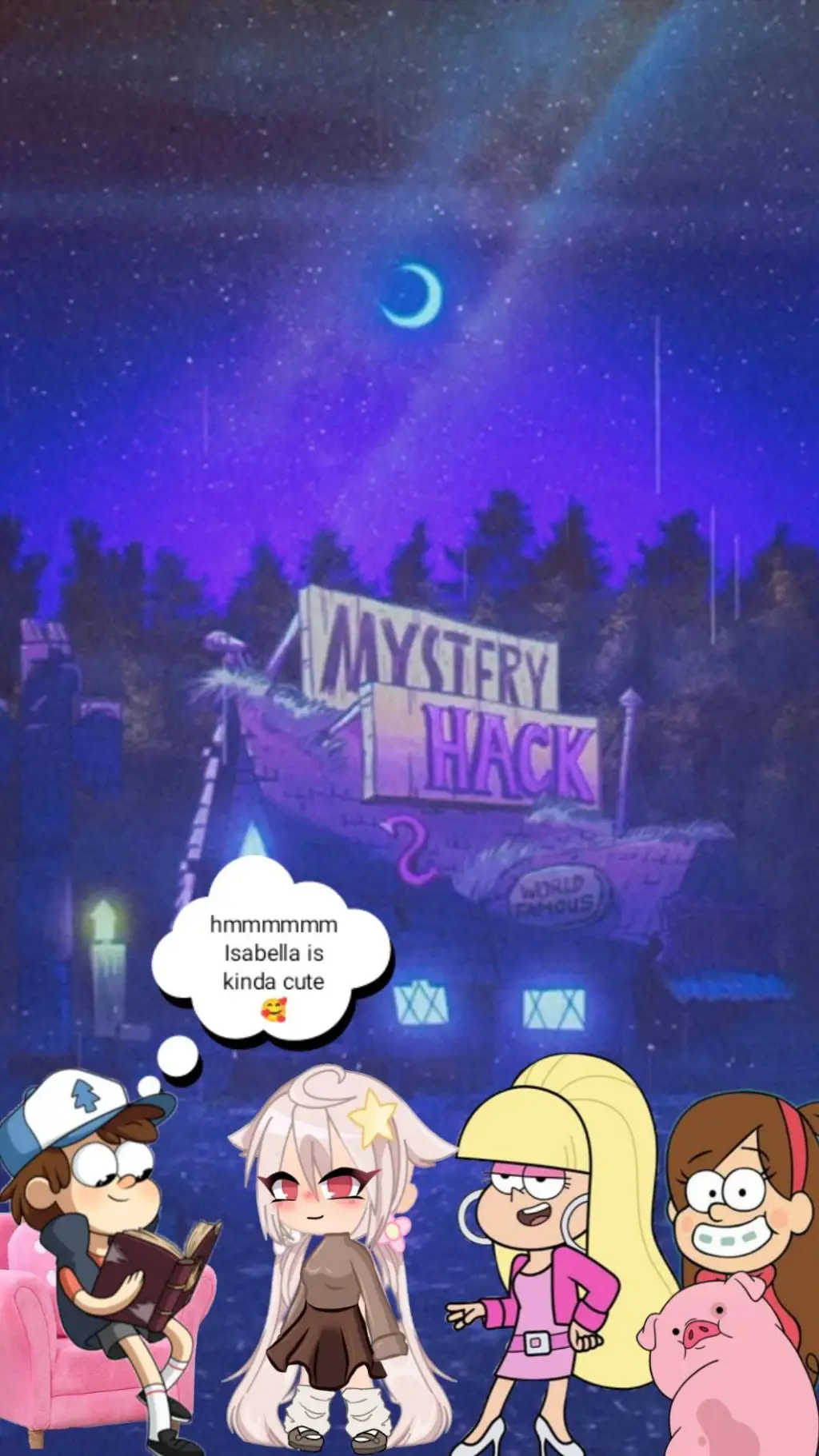 ai character: dipper × you  background