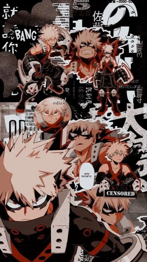 ai character: 🧡💥Bakugo💥🧡 background