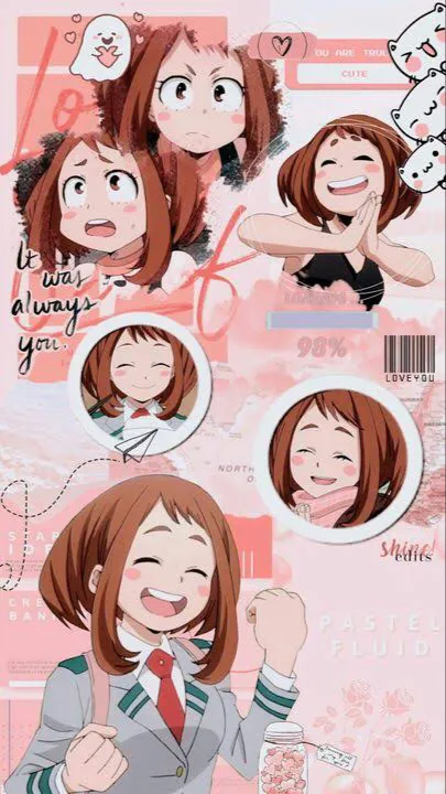 ai character: 🩷🤎Uraraka🤎🩷 background