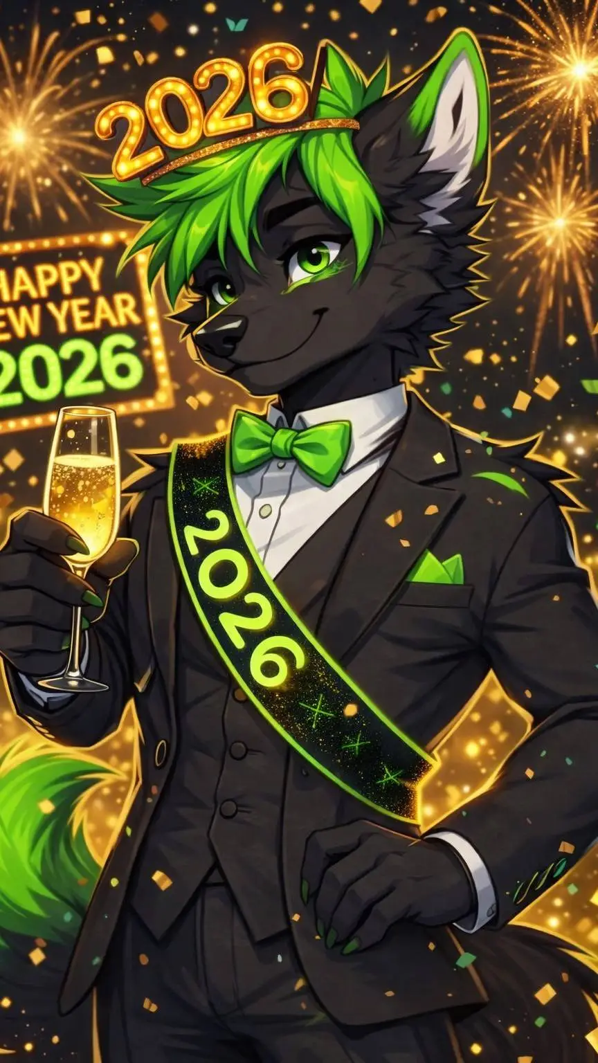 ai character: Shadow 2026 🥳🐺🏳‍🌈 background