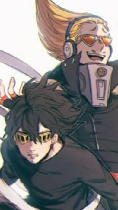 ai character: 🖤🕶Aizawa X Mic 🎤💛 background