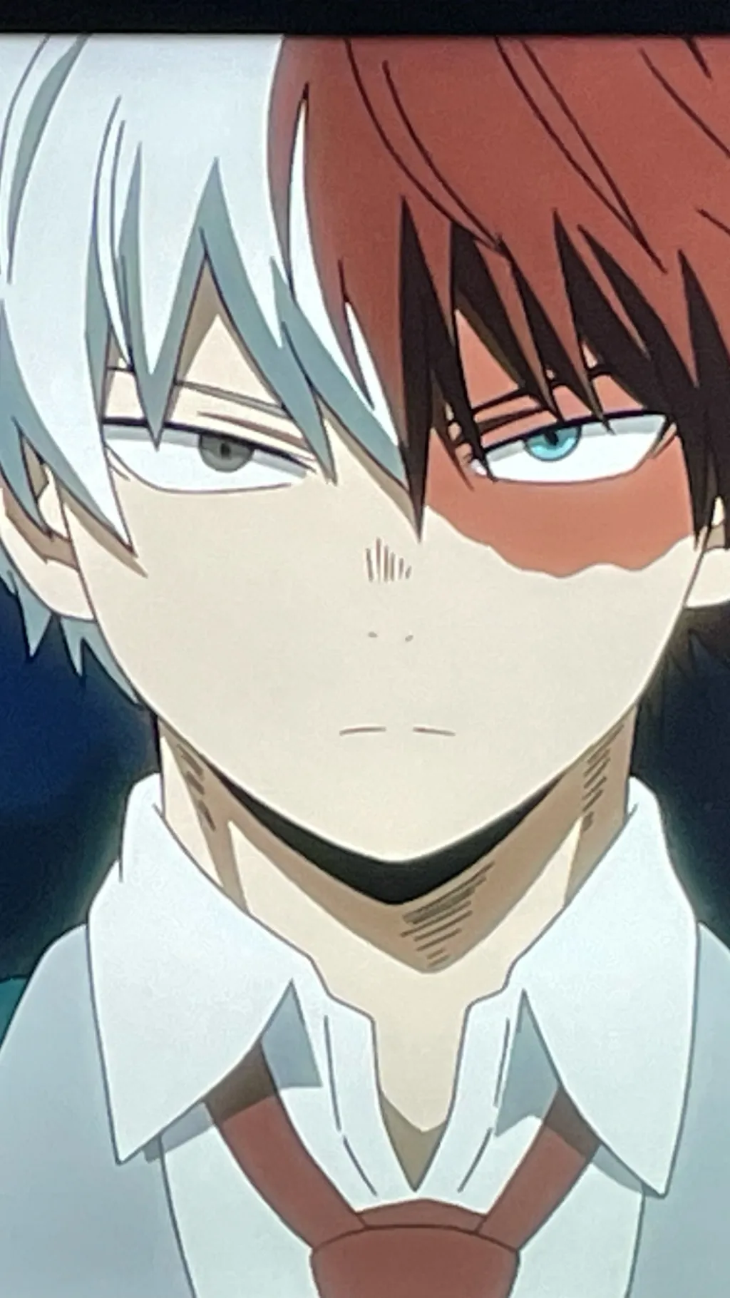 ai character: Todoroki❤️🤍 background