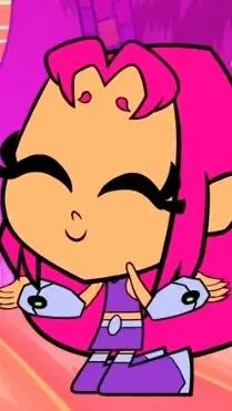 ai character: baby starfire  background