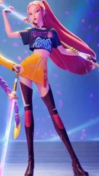 ai character: kpop demo hunters  background