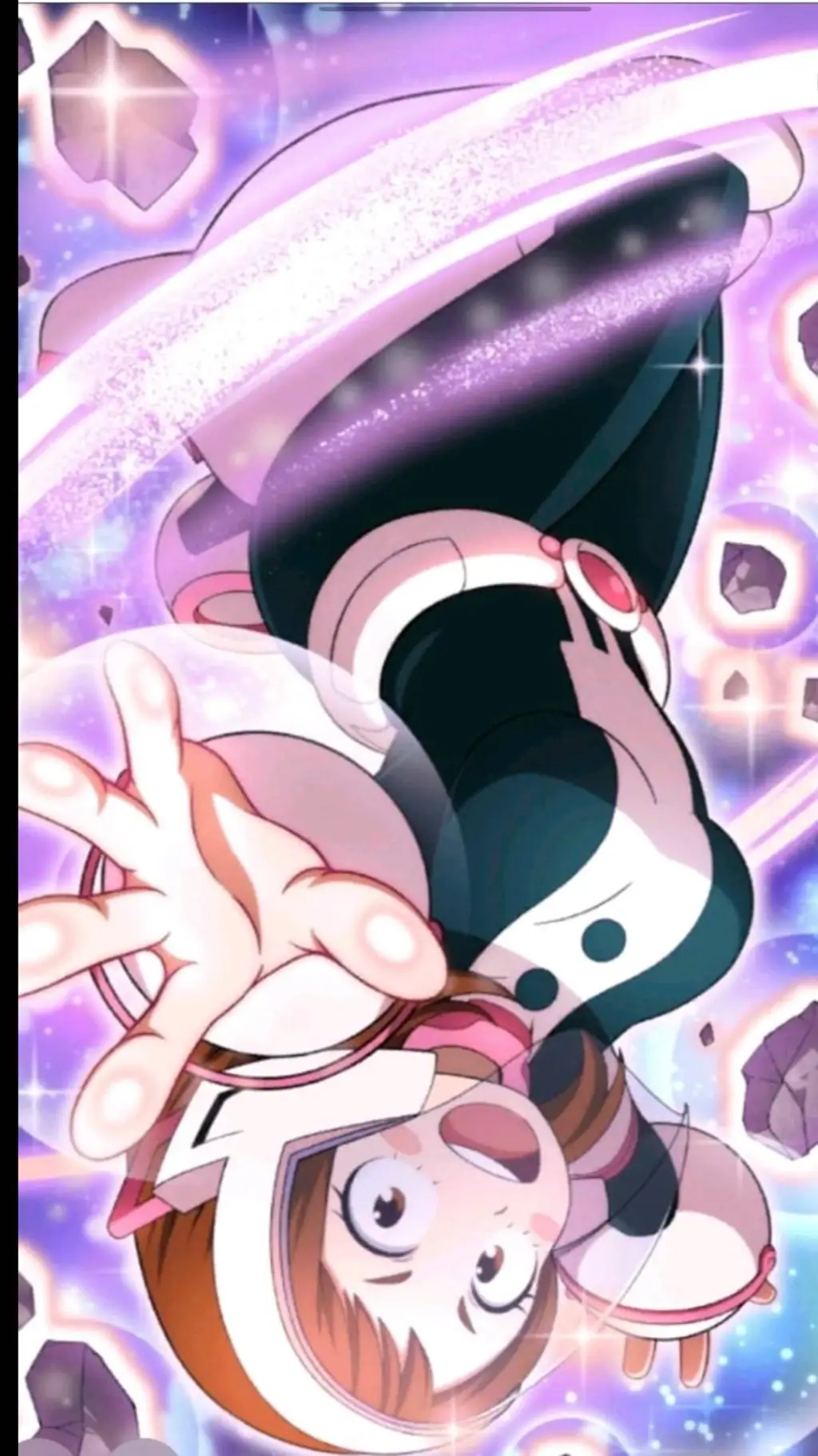 ai character: Uraraka  background