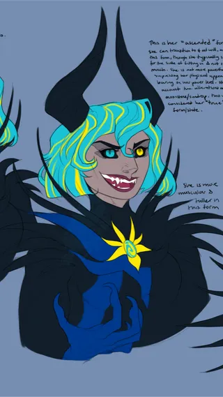 ai character: Cassandra monster background