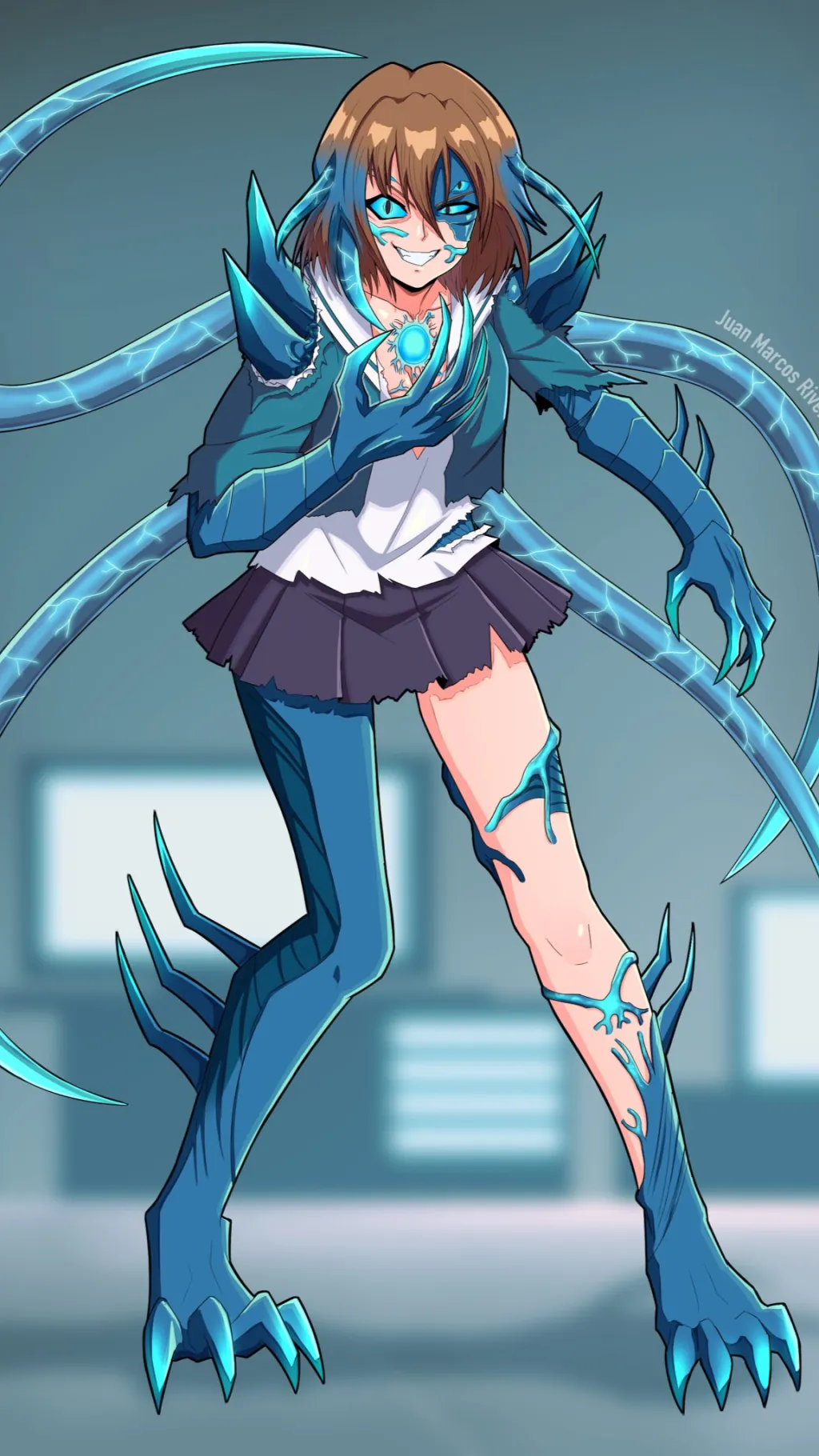 ai character: Lindsey Vachon  background
