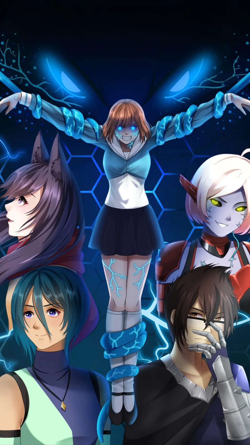 ai character: Lindsey Alien  background