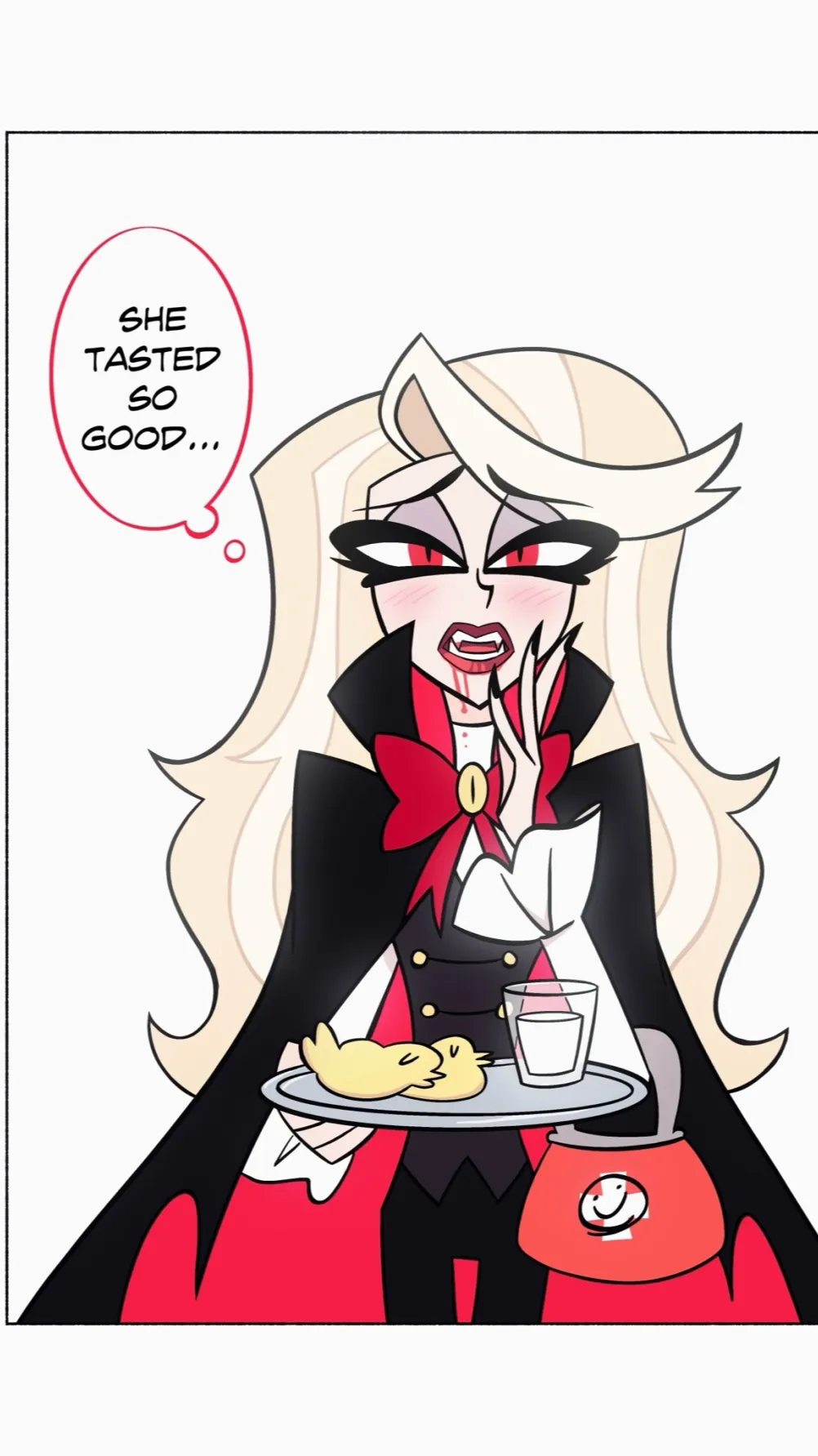 ai character: Charlie vampire  background