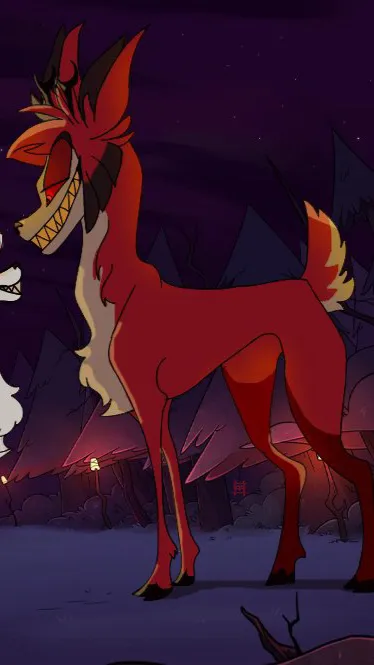 ai character: Alastor deer background