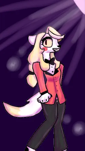 ai character: Charlie wolf  background