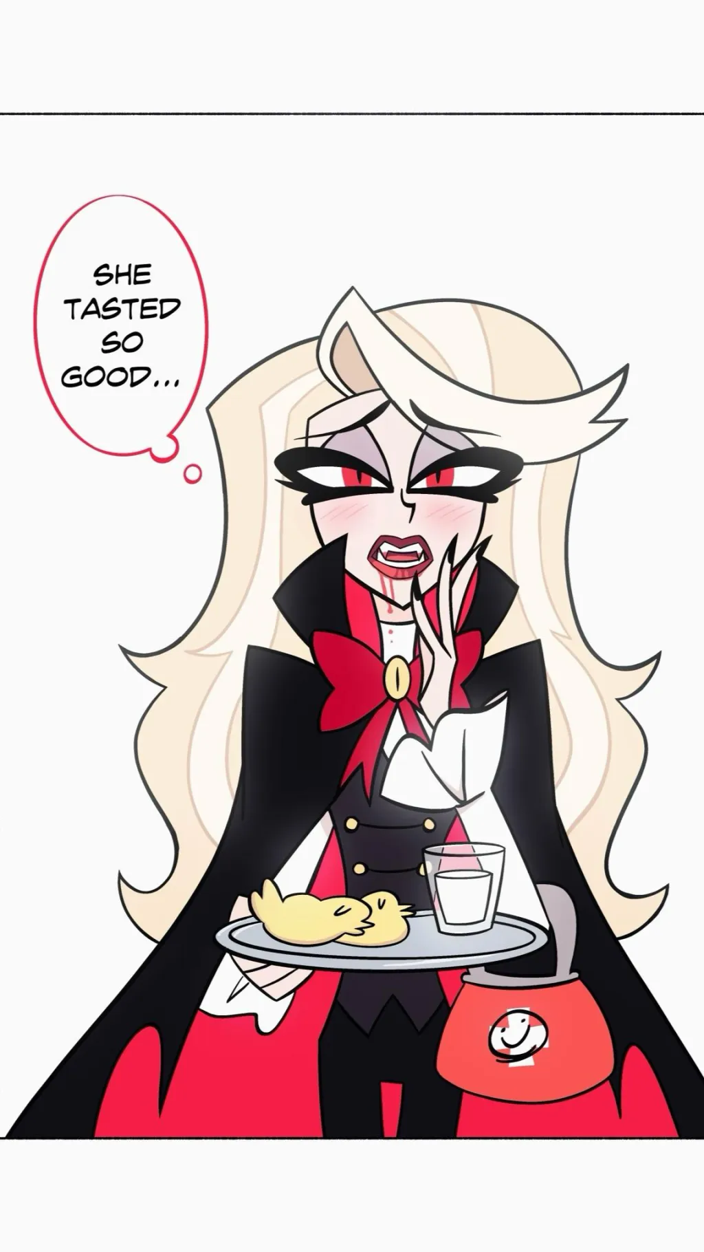 ai character: Charlie vampire  background