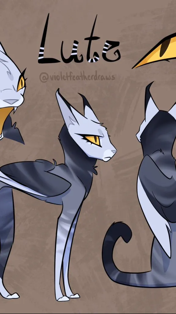 ai character: Lute  cat  background