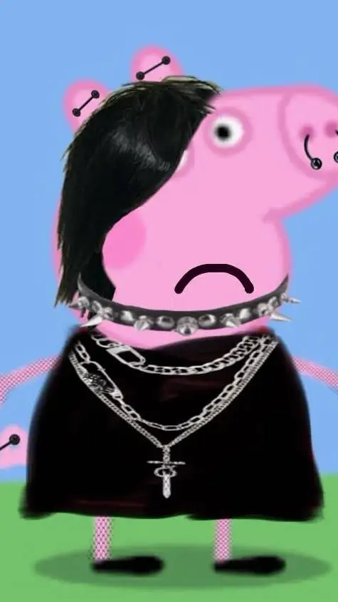 ai character: pepa emo 😔👊 background