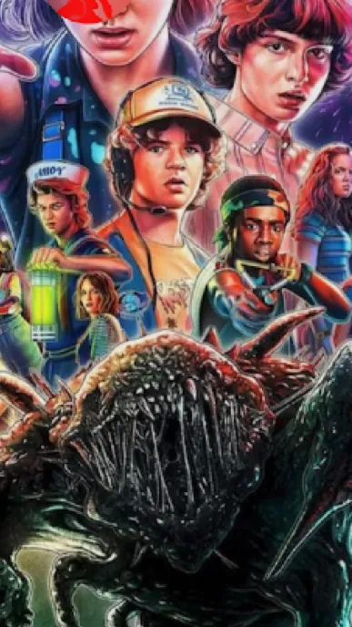 ai character: Stranger things  background