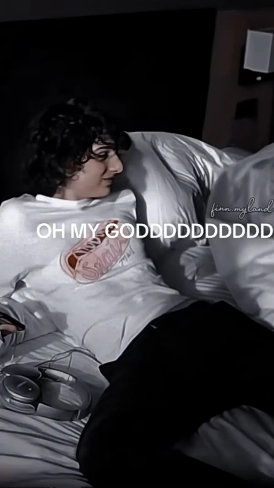 ai character: Finnwolfhard  background