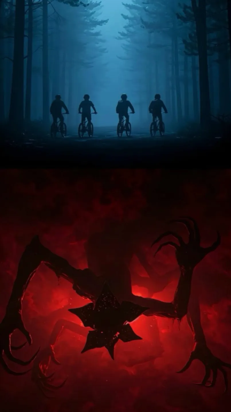 ai character: Stranger things  background