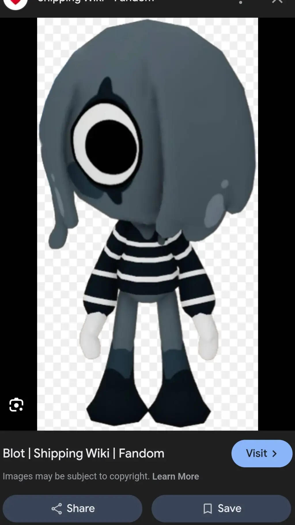 ai character: blot background
