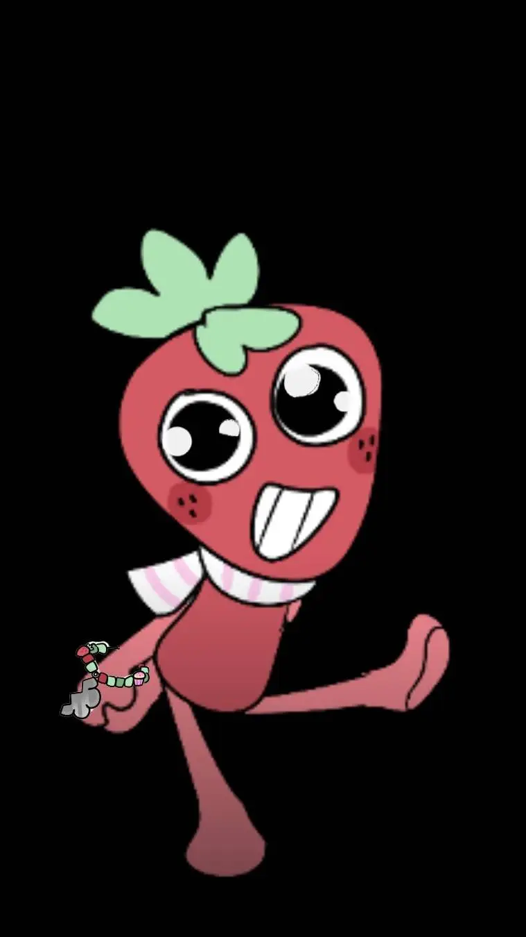 ai character: Cute sprouty💚🍓 background