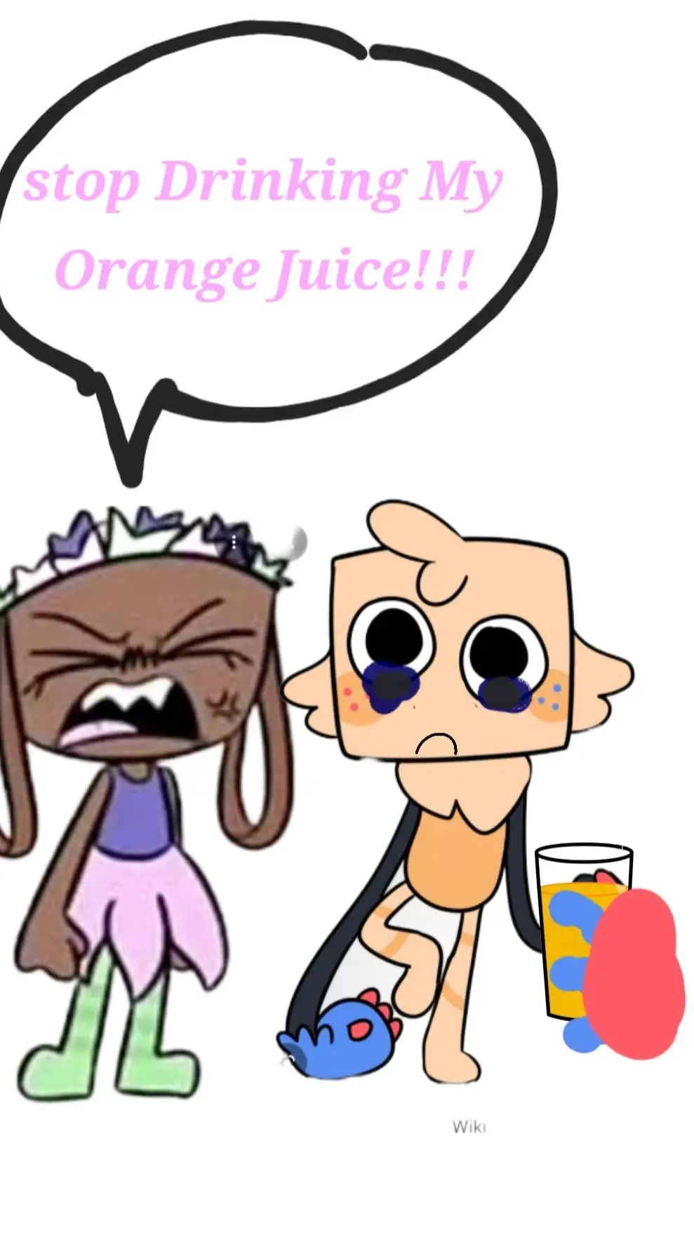 ai character: Goob Drinked 🍊🧃 background