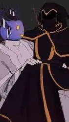 ai character: 💛🖤Taph&Dussekar💙🎃 background