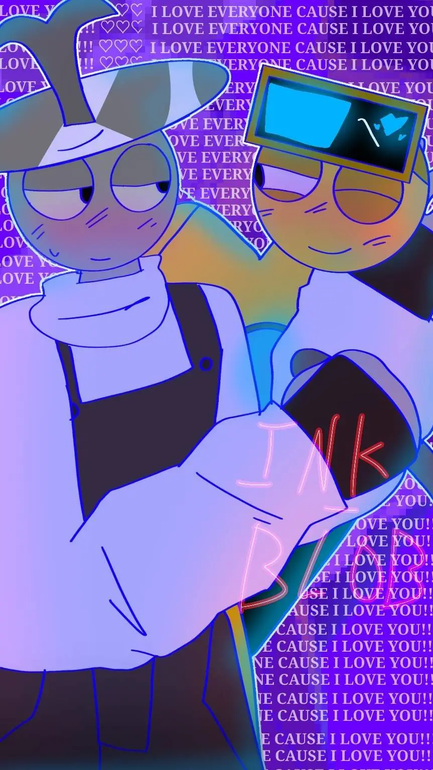 ai character: 💛Garnold x Clukr🩶 background