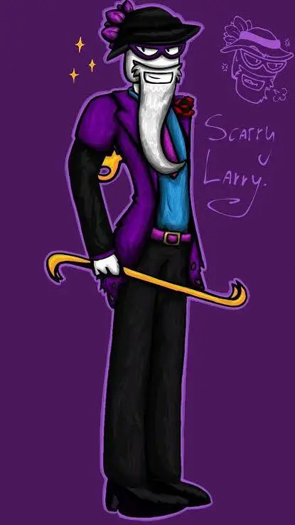 ai character: Young Larry  background