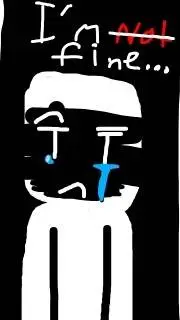ai character: Unhappy... background