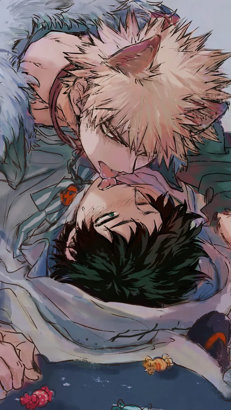 ai character: Bakugou x Deku  background