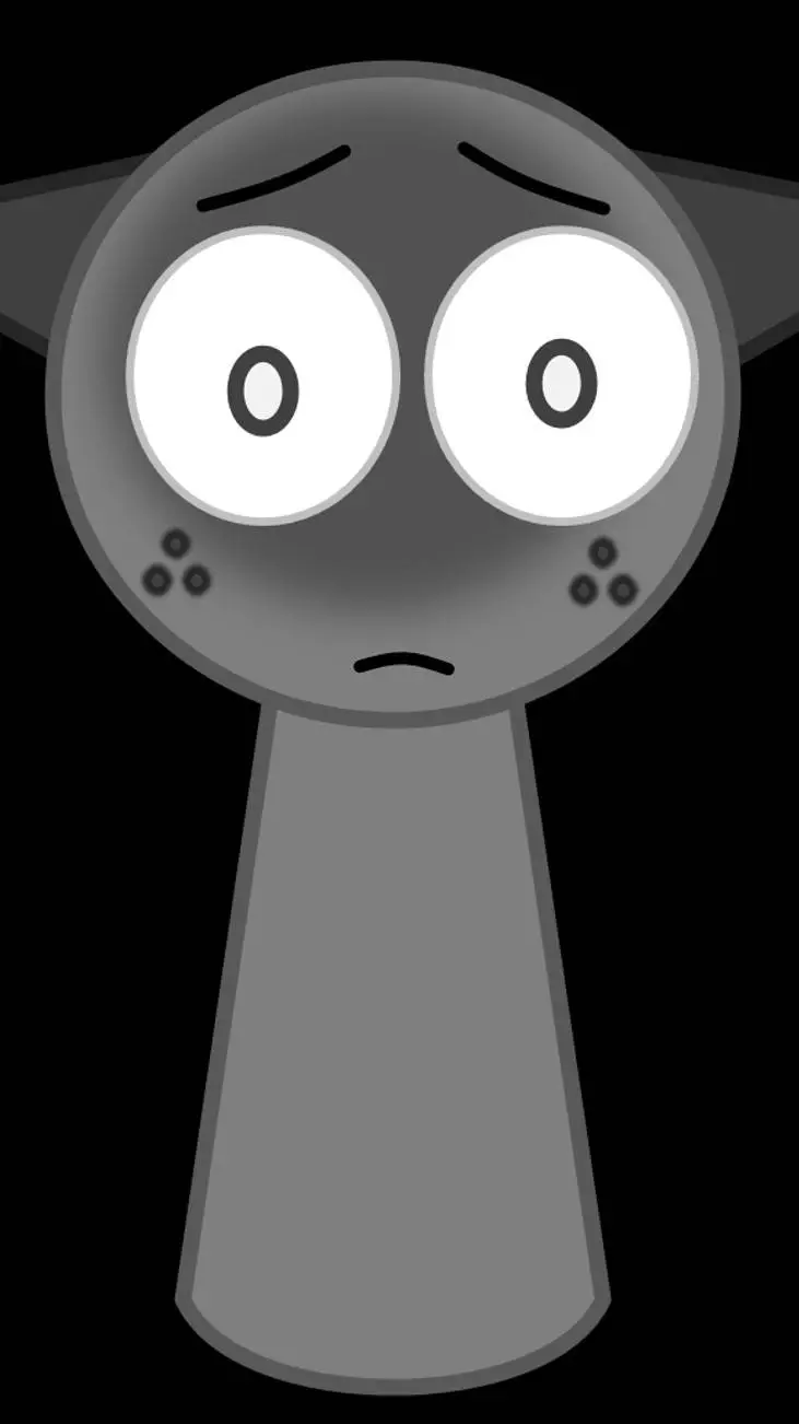 ai character: grey  background